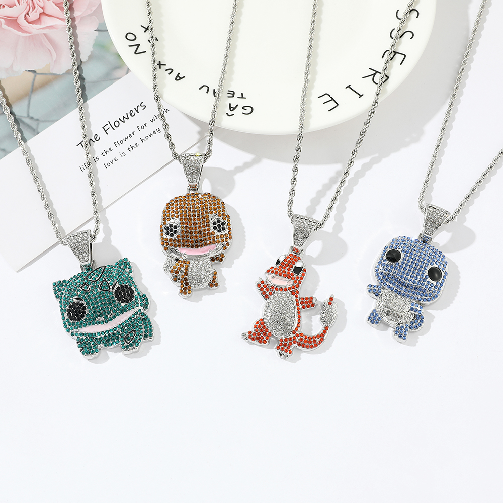 Diamond Studded Squirtle Neckl - Women Fashion Hub 评论和价格