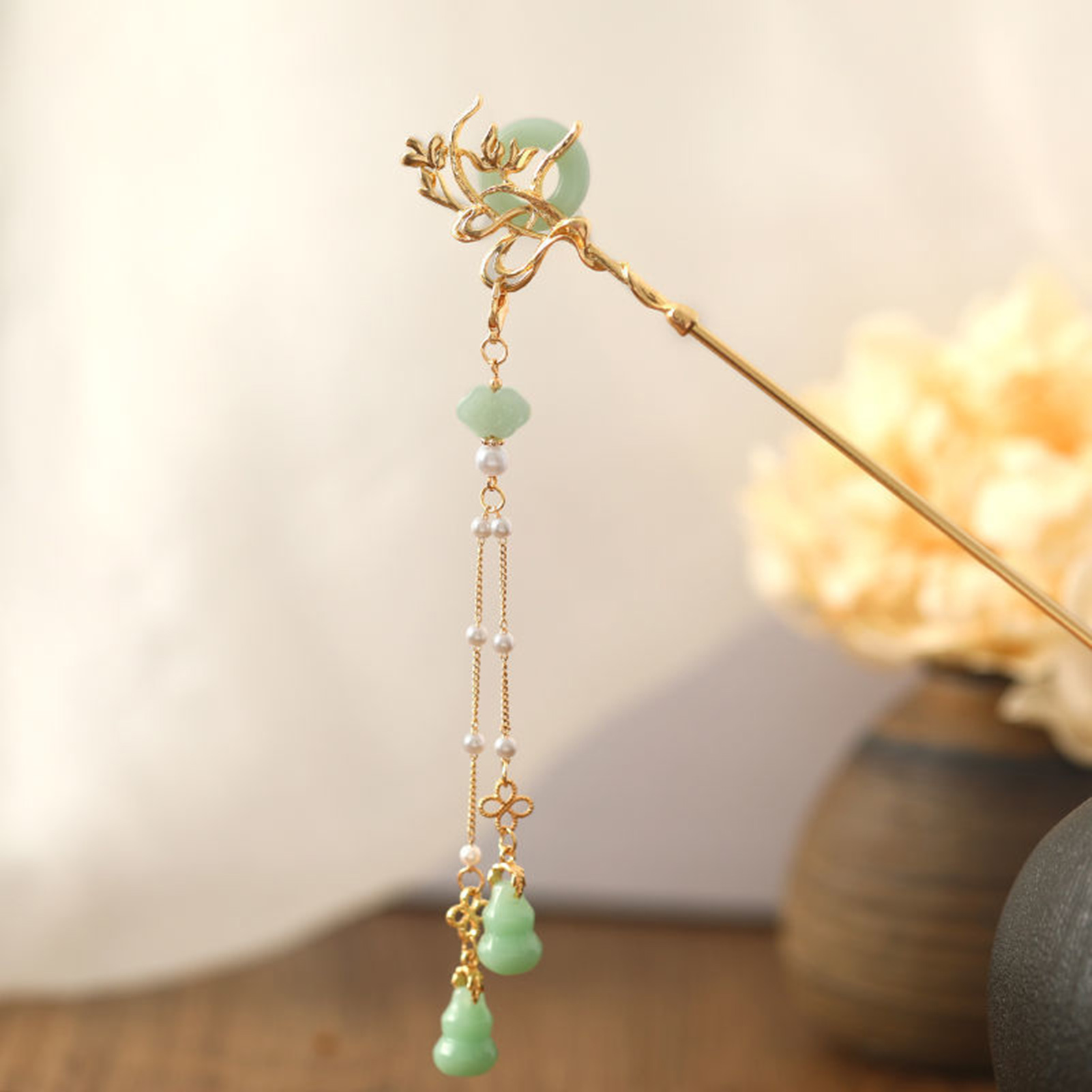 Chinese Style Glass Hairpin Fo - Women Fashion Jewellery 评论和价格
