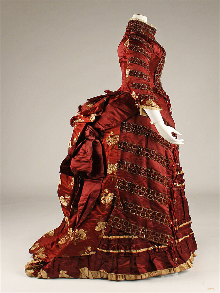 1890s Victorian Red Edwardian  - Women'S Fashion Victorian Era 评论和价格