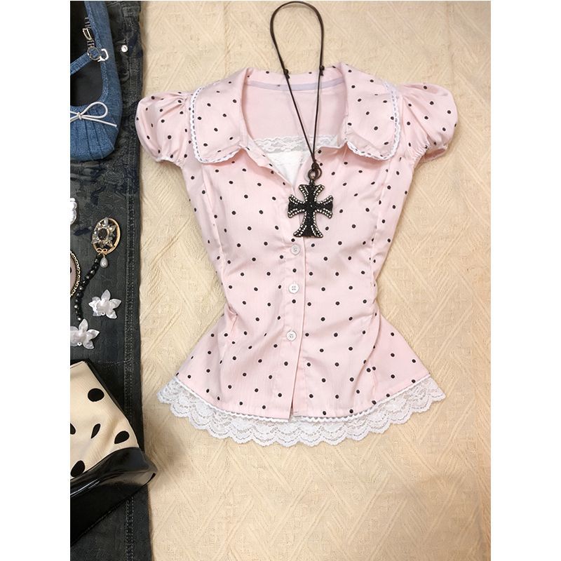Kimotimo Sweet Polka Dot Short - Women'S Y2K Fashion Aesthetic 评论和价格