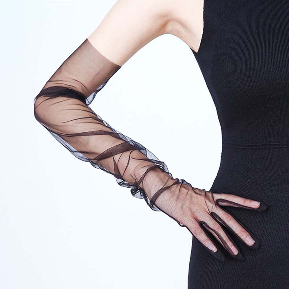 1 Pair Ultra Thin Sheer Tulle  - Women Fashion Photoshoot 评论和价格
