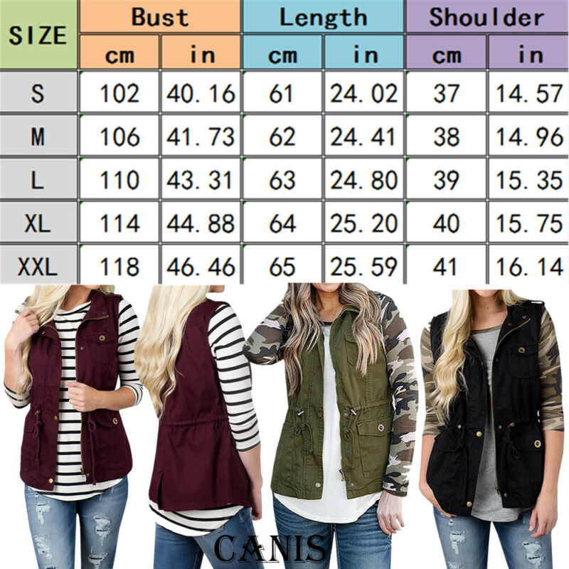 Fashion Women Vest Olive Cargo - Women'S Fashion Utility Jacket 评论和价格