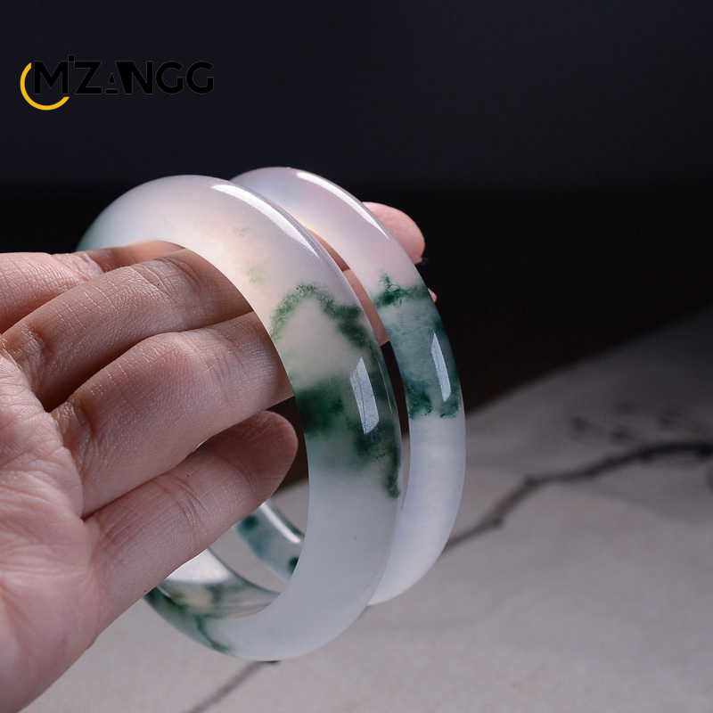 Natural Green Jadeite Bangle J - Women Fashion Jewellery 评论和价格