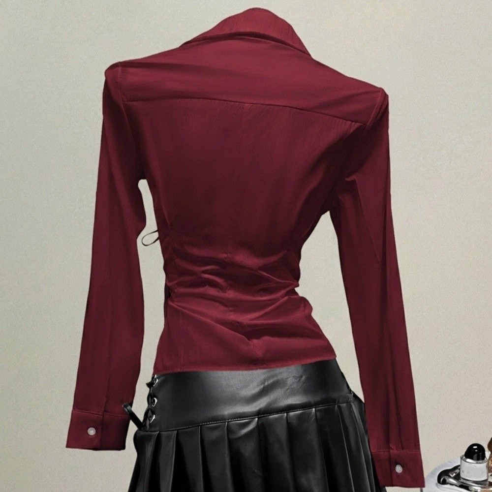 Fashion Long-sleeved Slim Fit  - Women'S Y2K Fashion Aesthetic 评论和价格