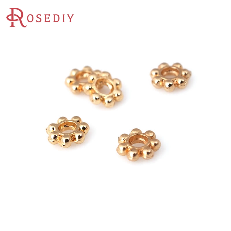 18K Gold Color Brass Flower Sp - Women Fashion Jewellery 评论和价格