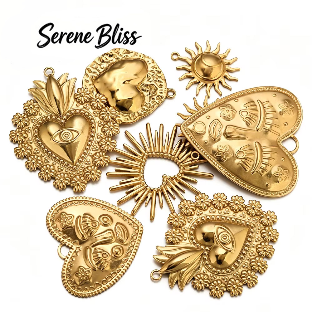 5pcs 304 Stainless Steel Sun L - Women Fashion Jewellery 评论和价格