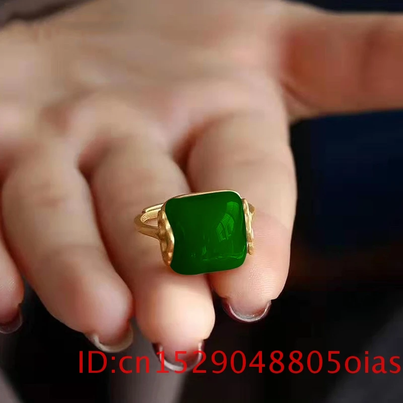 Natural Hetian Jade Ring Fashi - Women Fashion Jewellery 评论和价格